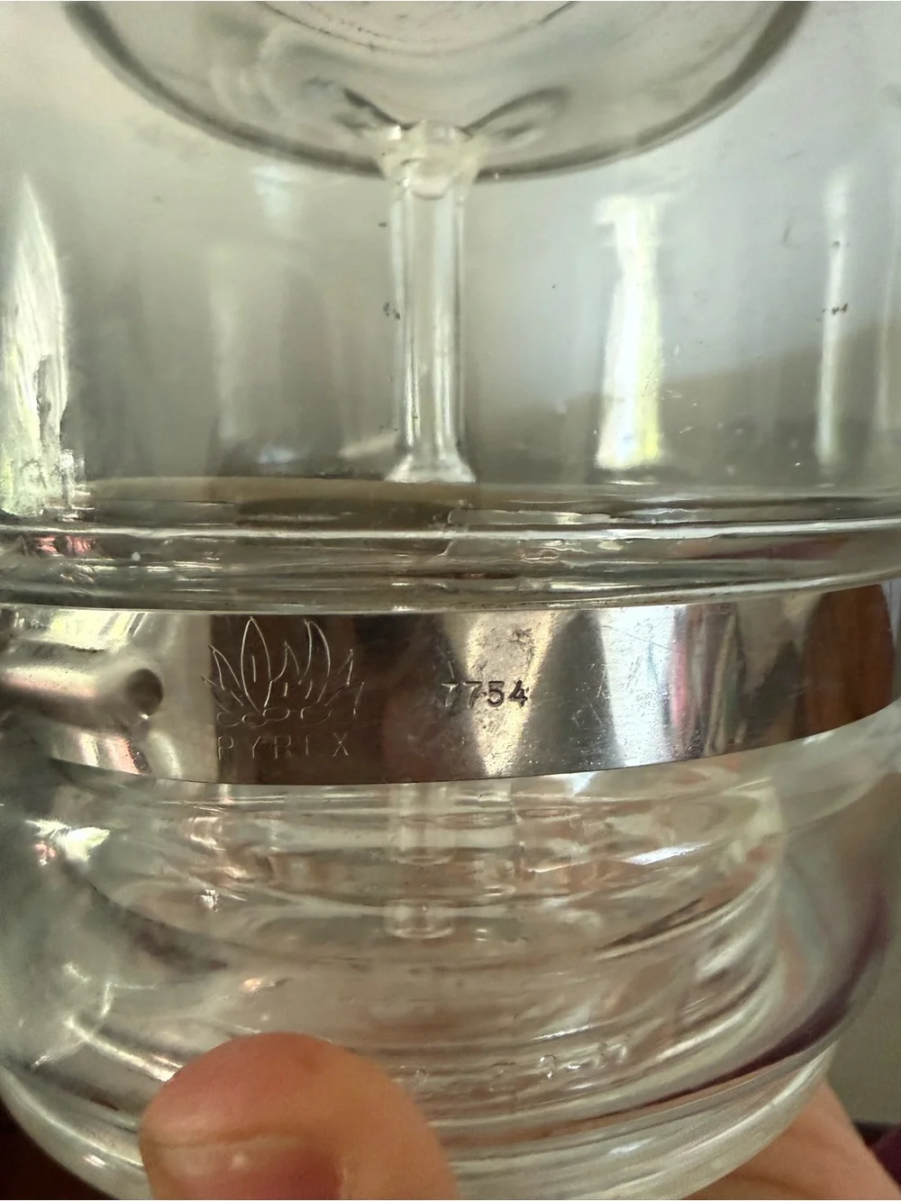 Vintage Pyrex Flameware 4 Cup Glass Coffee Percolator 7754-B